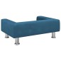 vidaXL Divano per Bambini Blu 70x45x26,5 cm in Velluto