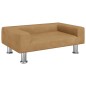 vidaXL Divano per Bambini Marrone 70x45x26,5 cm in Velluto