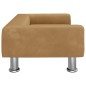 vidaXL Divano per Bambini Marrone 70x45x26,5 cm in Velluto