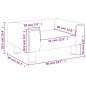 vidaXL Divano per Bambini Blu 50x40x26,5 cm in Velluto