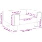 vidaXL Divano per Bambini Marrone 50x40x26,5 cm in Velluto