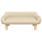 vidaXL Divano per Bambini Crema 70x40x24 cm in Tessuto