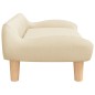 vidaXL Divano per Bambini Crema 70x40x24 cm in Tessuto