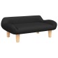 vidaXL Divano per Bambini Nero 70x40x24 cm in Tessuto