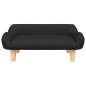 vidaXL Divano per Bambini Nero 70x40x24 cm in Tessuto