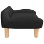 vidaXL Divano per Bambini Nero 70x40x24 cm in Tessuto