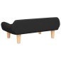 vidaXL Divano per Bambini Nero 70x40x24 cm in Tessuto
