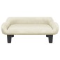 vidaXL Divano per Bambini Crema 70x40x24 cm in Velluto