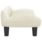 vidaXL Divano per Bambini Crema 70x40x24 cm in Velluto