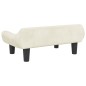 vidaXL Divano per Bambini Crema 70x40x24 cm in Velluto
