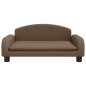 vidaXL Divano per Bambini Marrone 70x45x30 cm in Tessuto
