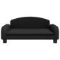 vidaXL Divano per Bambini Nero 70x45x30 cm in Tessuto