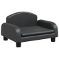 vidaXL Divano per Bambini Nero 50x40x30 cm in Similpelle
