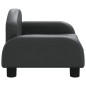 vidaXL Divano per Bambini Nero 50x40x30 cm in Similpelle