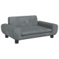 vidaXL Divano per Bambini Grigio Scuro 70x45x33 cm in Velluto