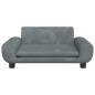 vidaXL Divano per Bambini Grigio Scuro 70x45x33 cm in Velluto