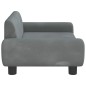 vidaXL Divano per Bambini Grigio Scuro 70x45x33 cm in Velluto