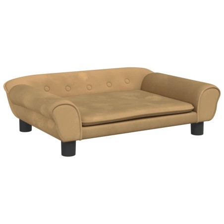 vidaXL Divano per Bambini Marrone 70x45x26 cm in Velluto
