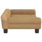 vidaXL Divano per Bambini Marrone 70x45x26 cm in Velluto