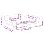 vidaXL Divano per Bambini Marrone 70x45x26 cm in Velluto