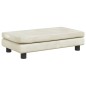 vidaXL Divano Bambini con Poggiapiedi Crema 100x50x30 cm in Velluto