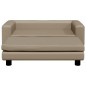 vidaXL Divano Bambini Poggiapiedi Cappuccino 100x50x30 cm Similpelle