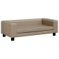 vidaXL Divano Bambini Poggiapiedi Cappuccino 100x50x30 cm Similpelle