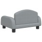 vidaXL Divano per Bambini Grigio Chiaro 50x40x30 cm in Tessuto