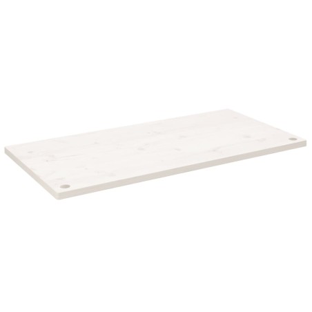 vidaXL Piano Scrivania Bianco 100x60x2,5 cm in Legno Massello di Pino