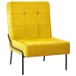 vidaXL Poltrona Relax 65x79x87 cm Giallo Senape in Velluto vidaXL Poltrona Relax 65x79x87 cm Giallo Senape in Velluto