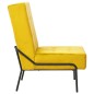 vidaXL Poltrona Relax 65x79x87 cm Giallo Senape in Velluto vidaXL Poltrona Relax 65x79x87 cm Giallo Senape in Velluto