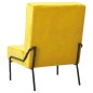 vidaXL Poltrona Relax 65x79x87 cm Giallo Senape in Velluto vidaXL Poltrona Relax 65x79x87 cm Giallo Senape in Velluto