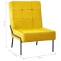 vidaXL Poltrona Relax 65x79x87 cm Giallo Senape in Velluto vidaXL Poltrona Relax 65x79x87 cm Giallo Senape in Velluto