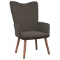 vidaXL Poltrona Relax Grigio Scuro in Velluto vidaXL Poltrona Relax Grigio Scuro in Velluto