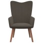 vidaXL Poltrona Relax Grigio Scuro in Velluto vidaXL Poltrona Relax Grigio Scuro in Velluto