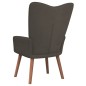 vidaXL Poltrona Relax Grigio Scuro in Velluto vidaXL Poltrona Relax Grigio Scuro in Velluto