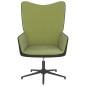 vidaXL Poltrona Relax Verde Chiaro in Velluto e PVC vidaXL Poltrona Relax Verde Chiaro in Velluto e PVC