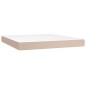 vidaXL Materasso a Molle Cappuccino 180x200x20 in Similpelle