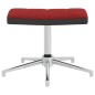 vidaXL Poltrona Relax con Poggiapiedi Rosso Vino in Velluto e PVC vidaXL Poltrona Relax con Poggiapiedi Rosso Vino in Velluto e PVC