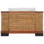 vidaXL Poltrona con Cuscini Marrone in Rattan Naturale vidaXL Poltrona con Cuscini Marrone in Rattan Naturale