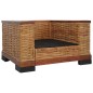 vidaXL Poltrona con Cuscini Marrone in Rattan Naturale vidaXL Poltrona con Cuscini Marrone in Rattan Naturale