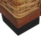 vidaXL Poltrona con Cuscini Marrone in Rattan Naturale vidaXL Poltrona con Cuscini Marrone in Rattan Naturale