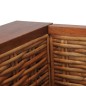 vidaXL Poltrona con Cuscini Marrone in Rattan Naturale vidaXL Poltrona con Cuscini Marrone in Rattan Naturale