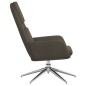 vidaXL Poltrona Relax Grigio Scuro in Similpelle Scamosciata vidaXL Poltrona Relax Grigio Scuro in Similpelle Scamosciata