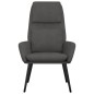 vidaXL Sedia Relax Grigio Scuro in Tessuto vidaXL Sedia Relax Grigio Scuro in Tessuto
