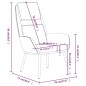 vidaXL Sedia Relax Grigio Scuro in Tessuto vidaXL Sedia Relax Grigio Scuro in Tessuto