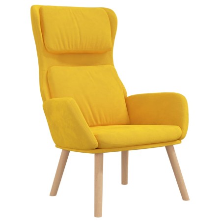 vidaXL Poltrona Relax Giallo Senape in Velluto
