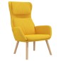 vidaXL Poltrona Relax Giallo Senape in Velluto vidaXL Poltrona Relax Giallo Senape in Velluto