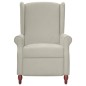 vidaXL Poltrona Reclinabile Grigio Chiaro Tessuto in Microfibra vidaXL Poltrona Reclinabile Grigio Chiaro Tessuto in Microfibra