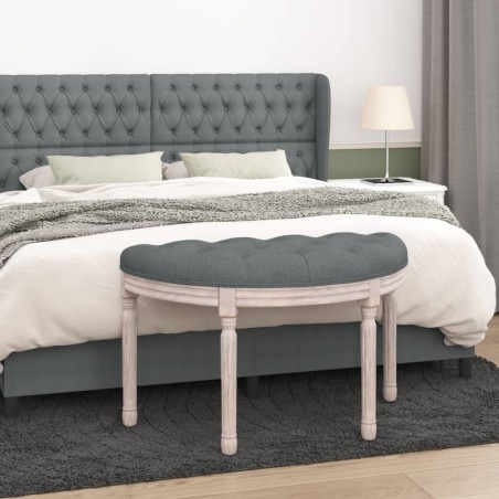 vidaXL Panca Grigio Scuro 81,5x41x49 cm in Tessuto